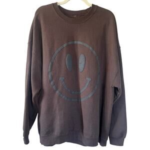 Dressed In Lala The World Needs Your Magic Smile Oversized Sweatshirt Cozy -L/XL